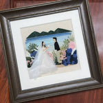 Custom Hand Embroidered Portrait - Personalized Photo Embroidery Framed Wall Art - Image 2