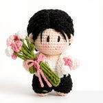 Custom Photo Crochet Doll Keychain - Personalized Handmade Mini Doll - Image 3