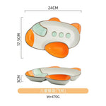 Car Engineering Vehicle Excavator Airplane Kids Plates - Lazylifeshop