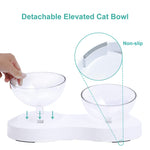 Adjustable Single/Double Raised Pet Bowl - Lazylifeshop