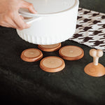 Chicken leg coaster set wooden Cup holder Creative Table Decorations - Lazylifeshop