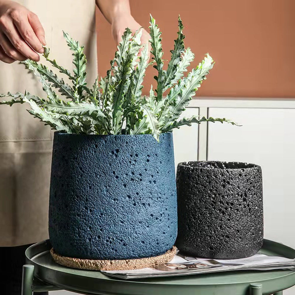 Imitation Volcanic Stone Flower Pot