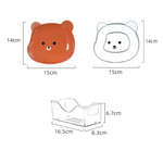 Bear Plastic Dinner Plate Set of 8 pcs - Lazylifeshop