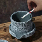Vintage Cement Stone Grinding Ashtray - Lazylifeshop