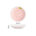 Refreshing Strawberry Ceramic Cartoon Plate - Lazylifeshop