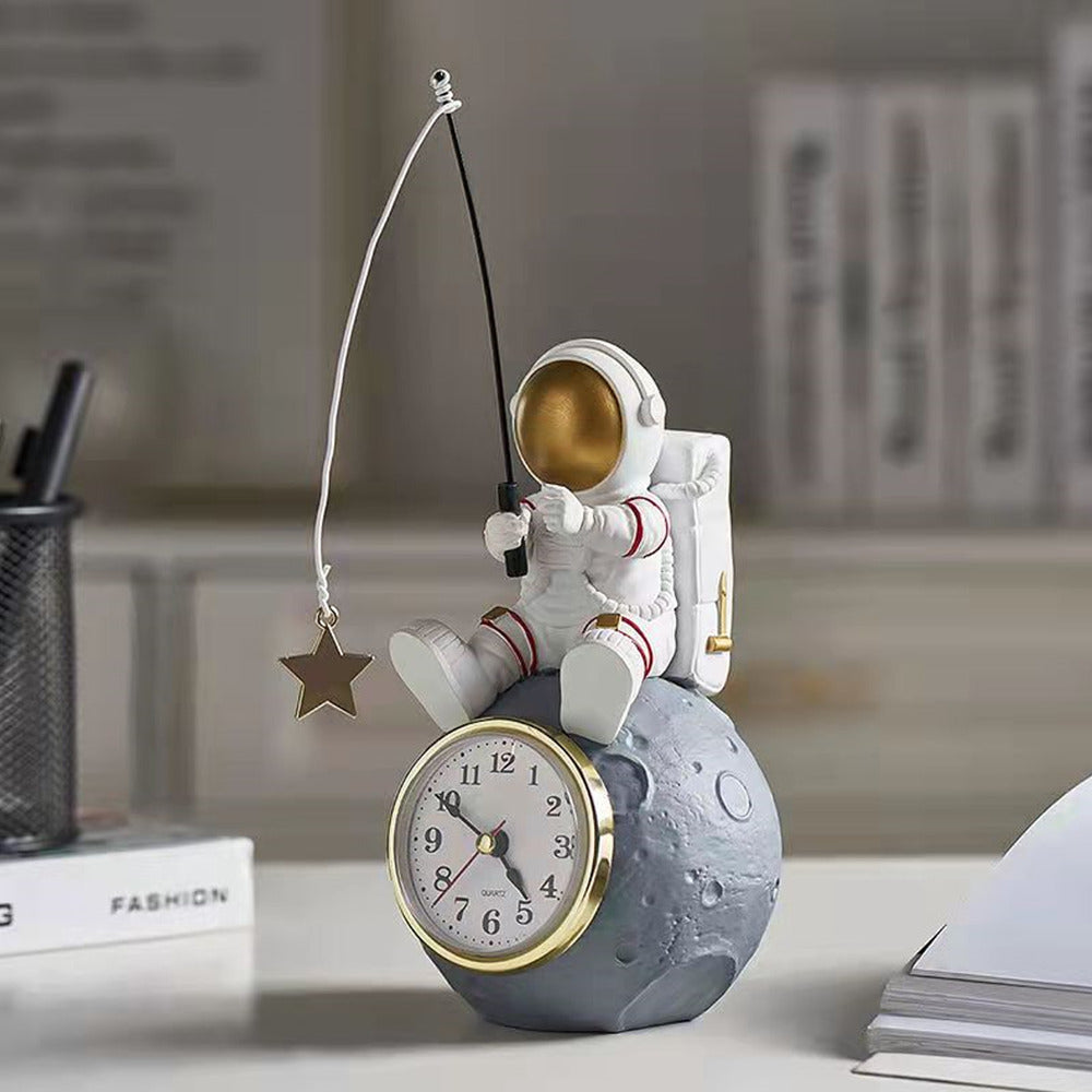Astronaut Fishing For Stars Alarm Clock