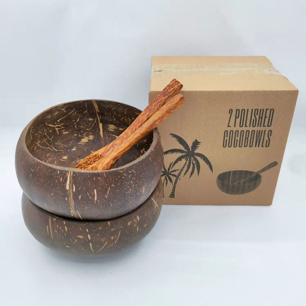 Natural Coconut Bowl with Spoon