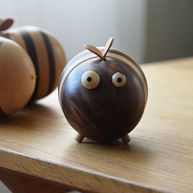 Bee Toothpick Holder Wooden Handmade Table Decorations