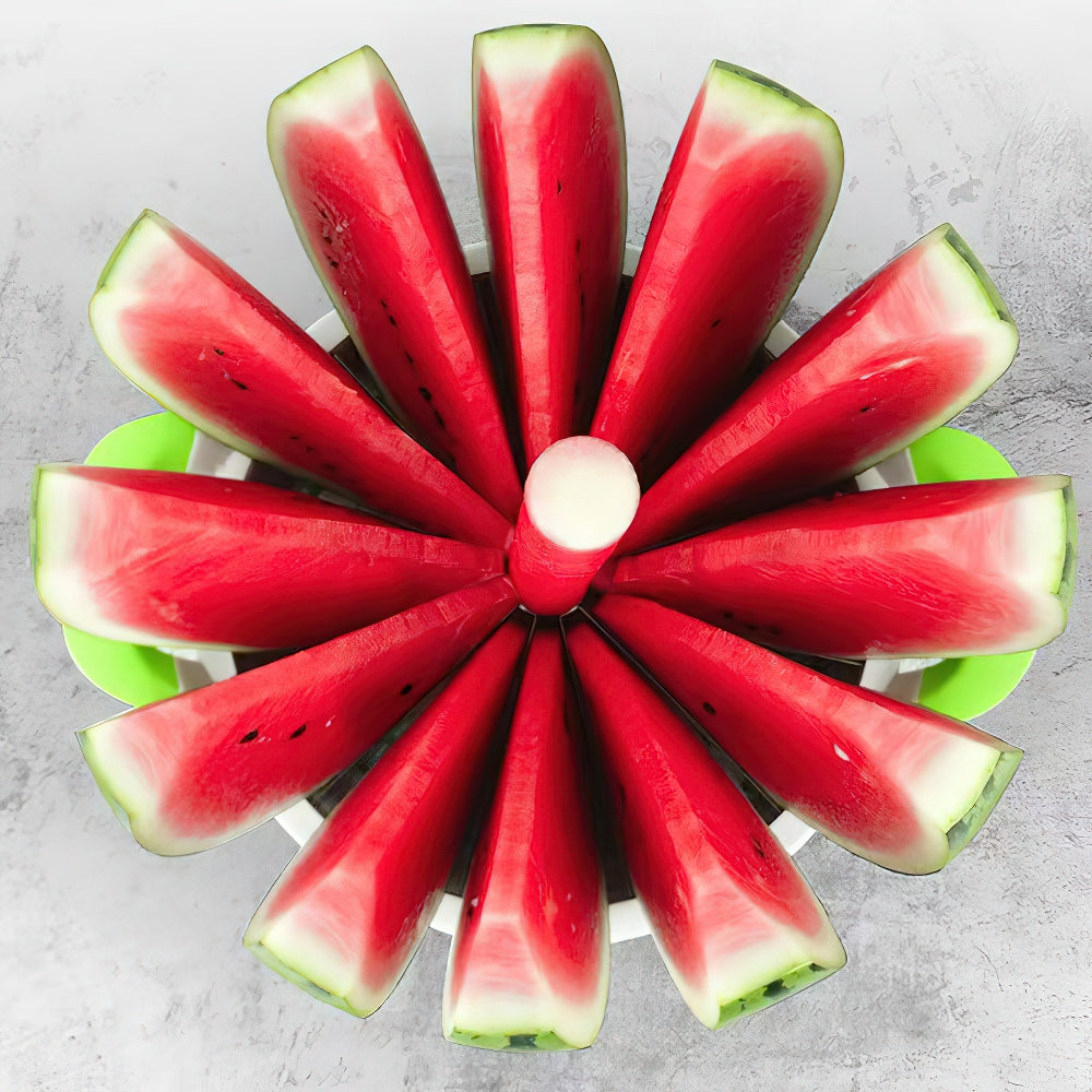 Upgraded Watermelon Cutter Stainless Steel Melon Fruit Cutting Tools Kitchen Multipurpose Cutter