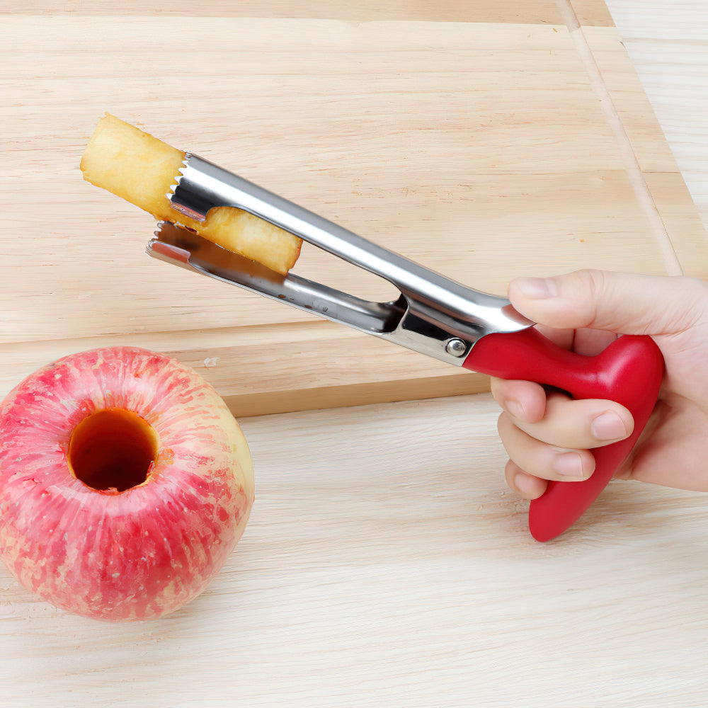 Premium Apple Corer Remover, Stainless Steel Apple or Pear Core Remover Tool