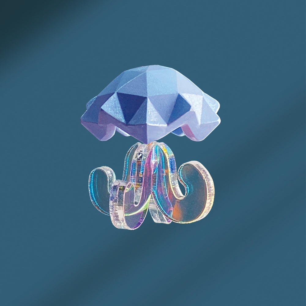 Asymmetric Jellyfish Earrings