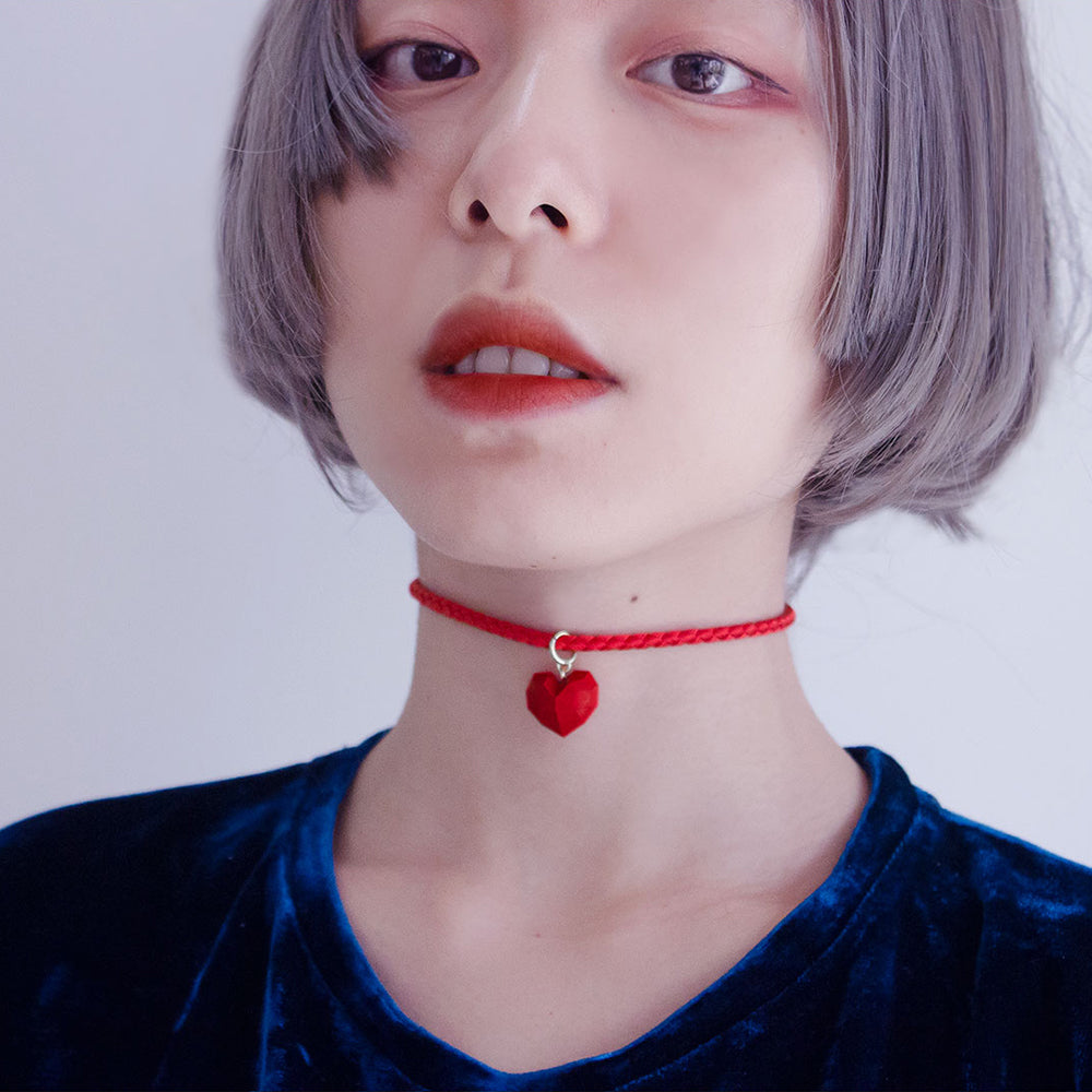 Red Stone Choker Necklace
