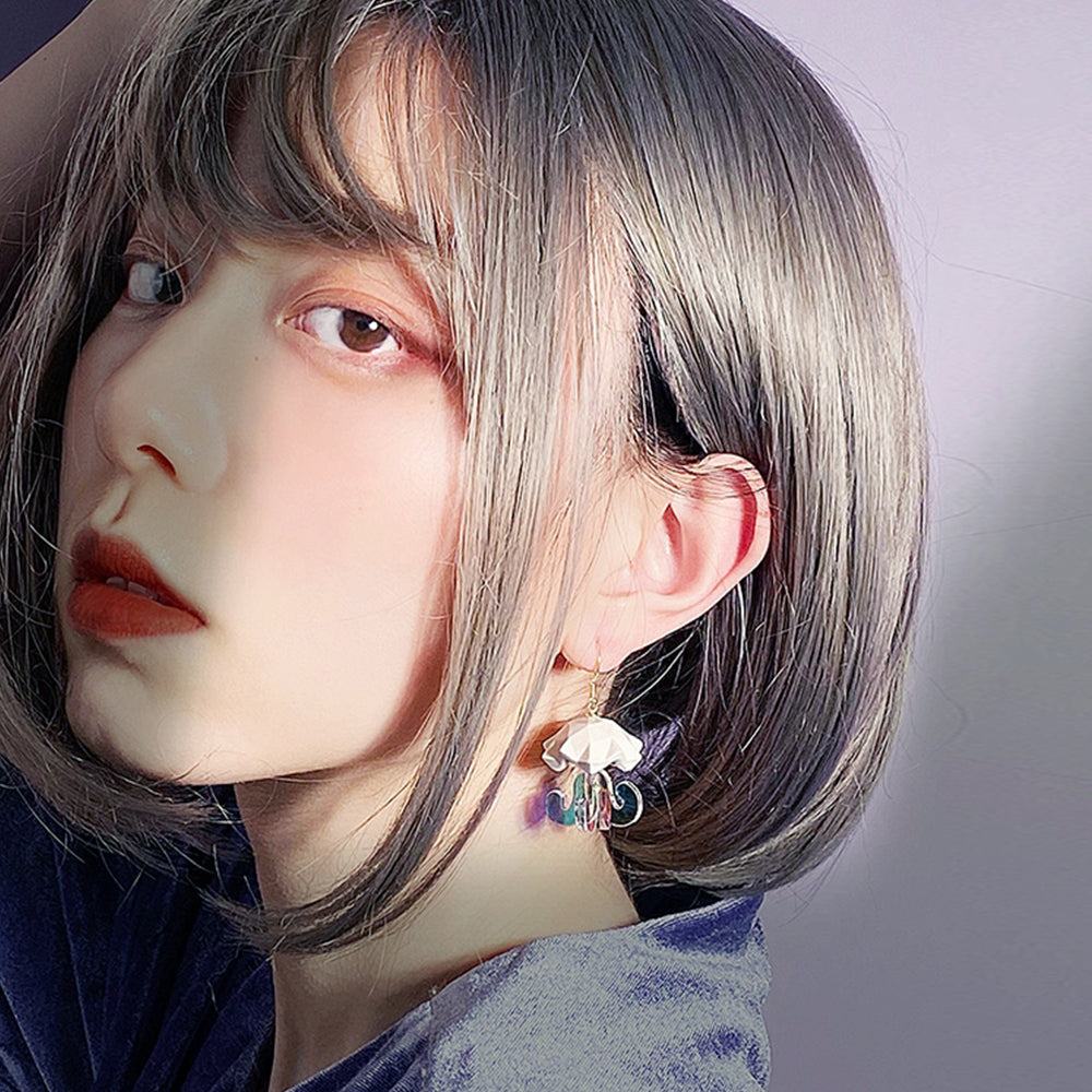 Asymmetric Jellyfish Earrings