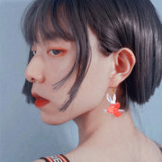 Rotary Airplane Animal Earrings