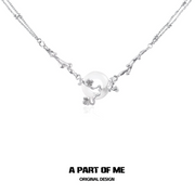 APOM Chalcedony Laurel Necklace