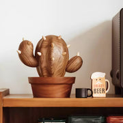 Cactus Jewelry Storage Holder Desktop Ornament Wooden Creative Gifts