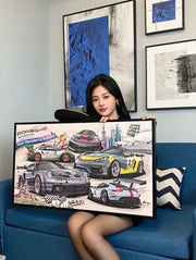Custom hand-painted oil painting