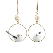 Little Bird Aegithalos Glaucogularis Earrings