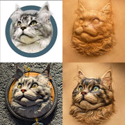 Handcrafted Pet Memorial Leather Keychain