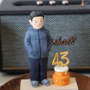 Handmade Custom Wood Carving Portrait Figurine