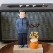 Handmade Custom Wood Carving Portrait Figurine