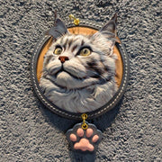 Handcrafted Pet Memorial Leather Keychain