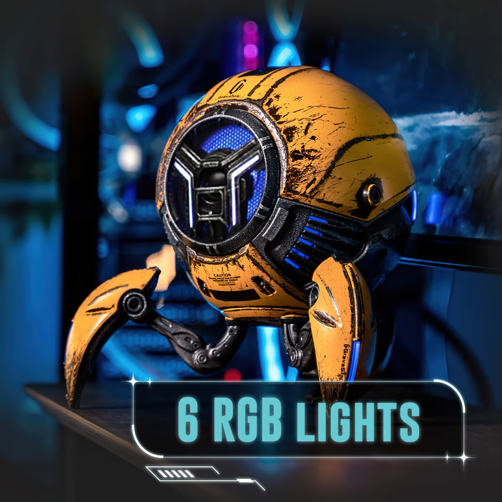 War Damaged Yellow - Gravastar Mars Pro Bluetooth Speaker