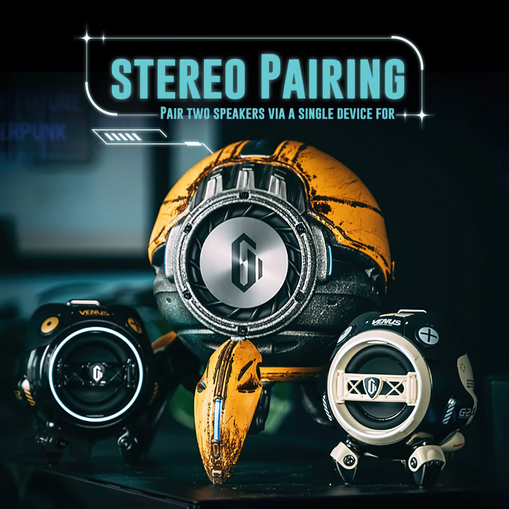War Damaged Yellow - Gravastar Mars Pro Bluetooth Speaker