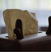Antler Tissue Box Cover Wooden Handmade Home Decoration