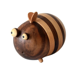 Bee Toothpick Holder Wooden Handmade Table Decorations