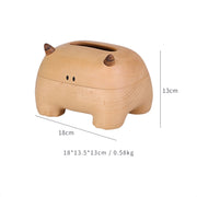 Big Horned Monster Handmade Wooden Tissue Box Cover