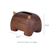 Big Horned Monster Handmade Wooden Tissue Box Cover