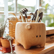 Big Hu Wooden Desktop Storage Ornament