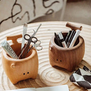 Big Hu Wooden Desktop Storage Ornament