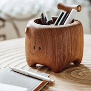 Big Hu Wooden Desktop Storage Ornament