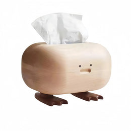 Bigfoot Bird Tissue Box Cover Handmade Wooden Home Decoration