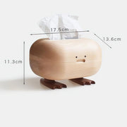 Bigfoot Bird Tissue Box Cover Handmade Wooden Home Decoration