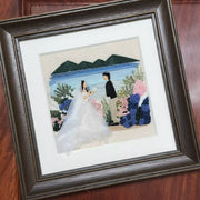 Custom Hand Embroidered Portrait - Personalized Photo Embroidery Framed Wall Art - Image 2