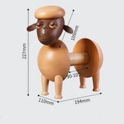 Handmade Wooden Little Sheep Tissue Holder