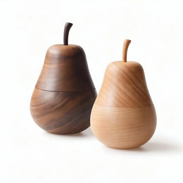 Handmade Wooden Pear Toothpick Holder