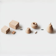 Handmade Wooden Pear Toothpick Holder