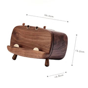 Hippo Wooden Tissue Box Cover with Phone Holder