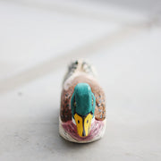 Mallard Figurines Hand Carved Painted Wooden