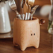 Mushroom Pen Holder Wooden Handmade Pen Organizer
