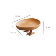 Plates Wooden Handmade Goose and Chicken Paws