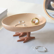 Plates Wooden Handmade Goose and Chicken Paws