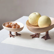 Plates Wooden Handmade Goose and Chicken Paws