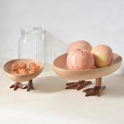 Plates Wooden Handmade Goose and Chicken Paws