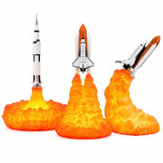 Rocket Lamp 3D - Space Shuttle LED Lamp