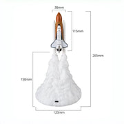 Rocket Lamp 3D - Space Shuttle LED Lamp